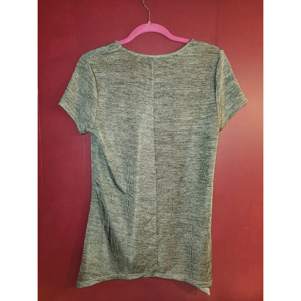 Women's APT. 9 Gray Short Sleeve Tee Standard M - Picture 3 of 3